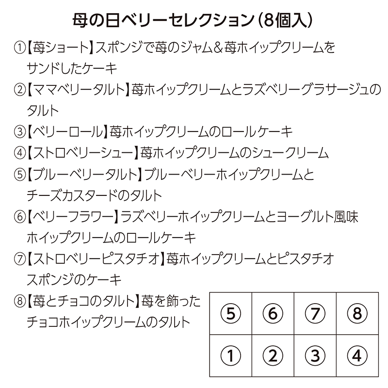 母の日ベリーセレクション（8個入）