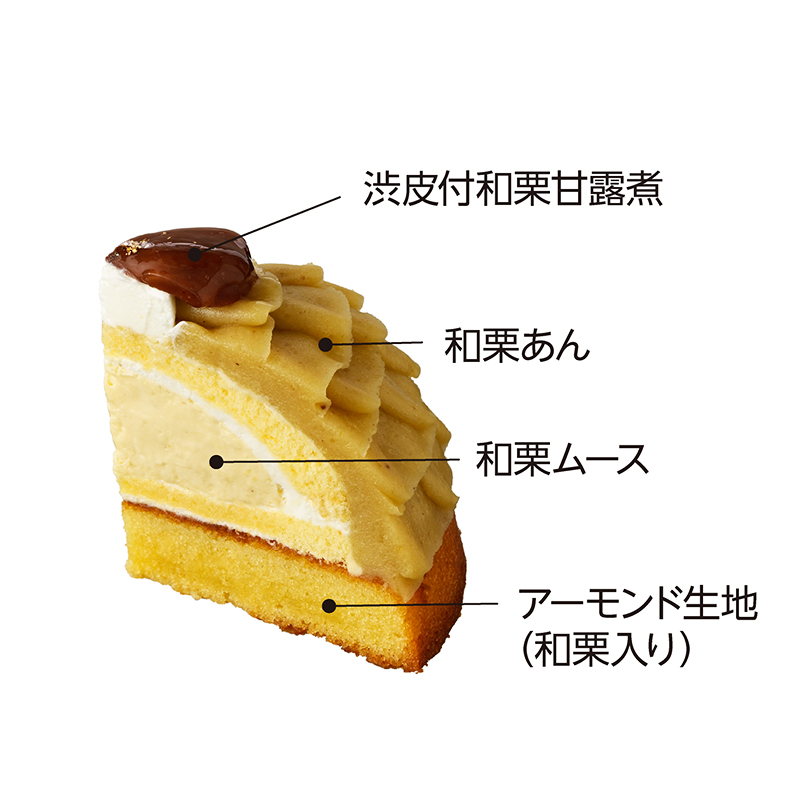 【B】熊本県産和栗のスペシャルモンブラン（4.5号）