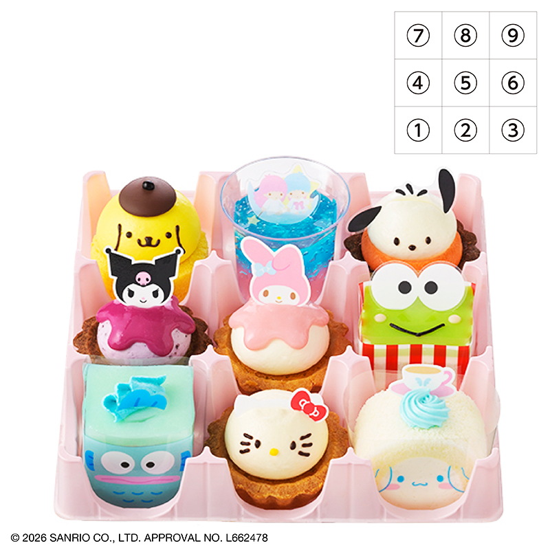 ＜サンリオキャラクターズ＞スイーツコレクション（9個入）